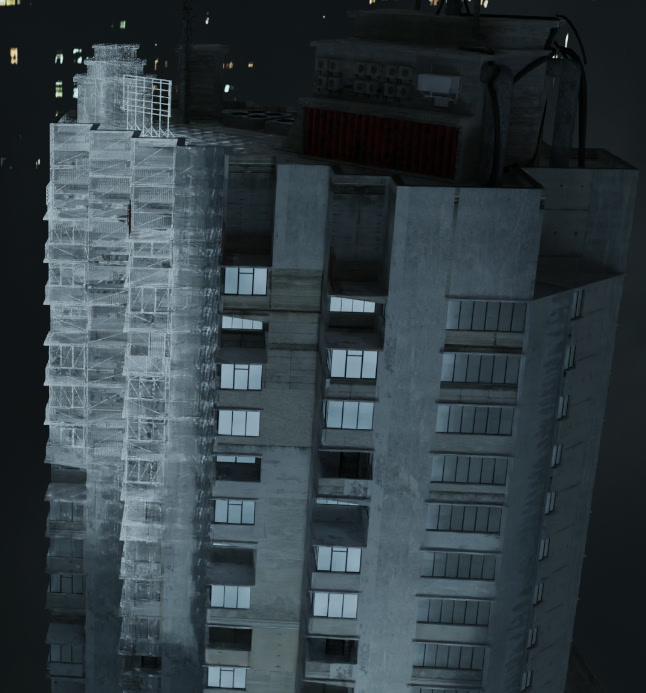 Rebels — tower with the hologram effect material